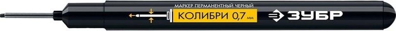 Маркер ЗУБР ПРОФЕССИОНАЛ колибри черный, 0.7-1 мм перманентный для отверсти 06328-2_z01