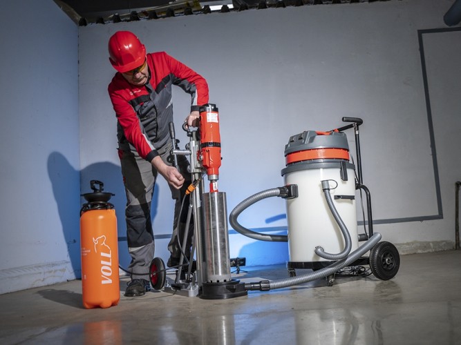 Машина алмазного бурения VOLL INDUSTRIAL V-Kit 160 со стойкой 1.22160 - изображение 4