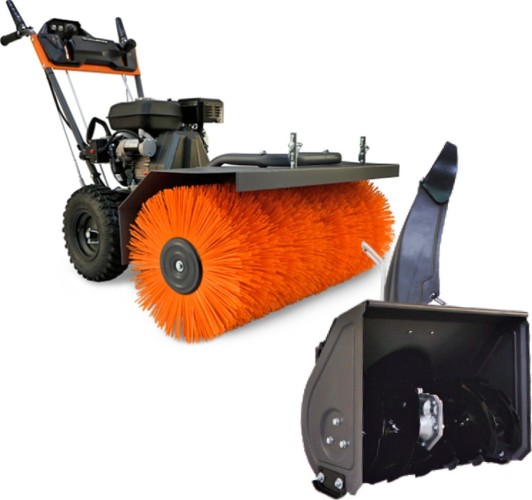 Машина подметальная VILLARTEC SW7080Ek бензиновая + снегоубор. приставка SW 7080E - изображение 2