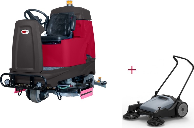 Машина поломоечная VOSTOK BR200 + SW980 в подарок! (Li-ion 36/220Ah) с сиденьем оператора HK-BR20024K+SW980 - изображение 2