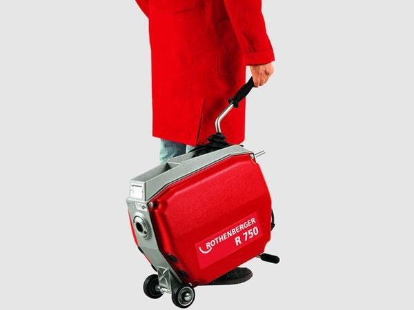 Машина секционная для прочистки трубопроводов ROTHENBERGER R 750 без принадлежностей 72689 72689 - изображение 2