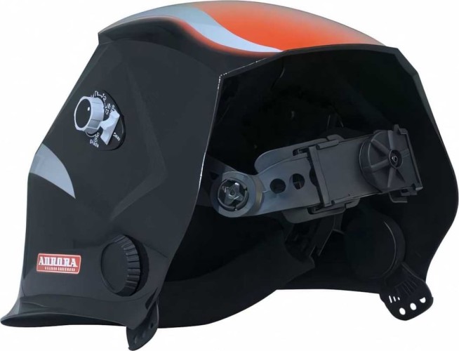 Маска сварщика AURORA SUN7 Красно-черная 10623 - изображение 4