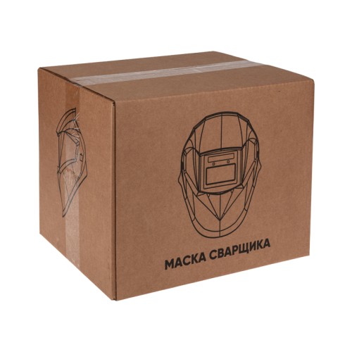 Маска сварщика Kranz KR-16-0798 с черным минеральным стеклом DIN 9 - изображение 3