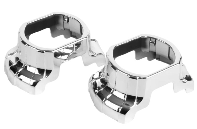 Маски MTF LIGHT №44 для Bi-LED линз 3" под прямоугольные линзы, хром MK44C