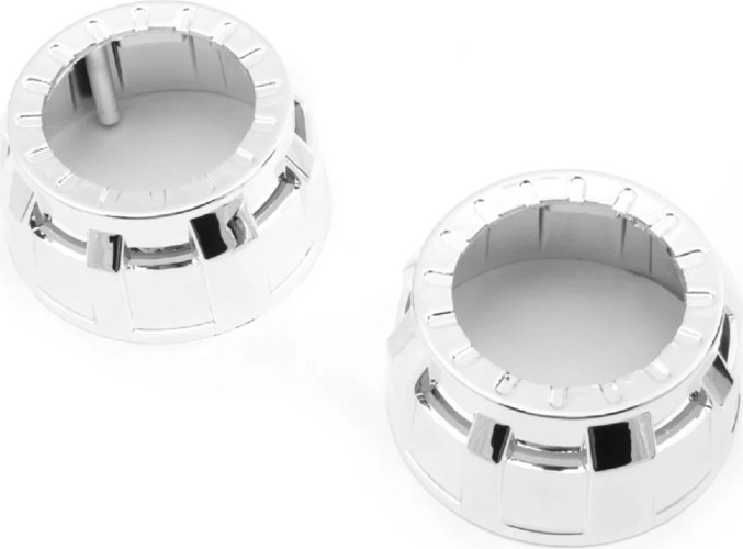 Маски MTF LIGHT №59R для Bi-LED линз 2", хром, 2шт. (под линзу WM49S) MK59R