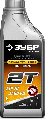 Масло для 2-тактных двигателей ЗУБР EXTRA 2Т полусинтетическое 1 л. 70601-1 - изображение 2