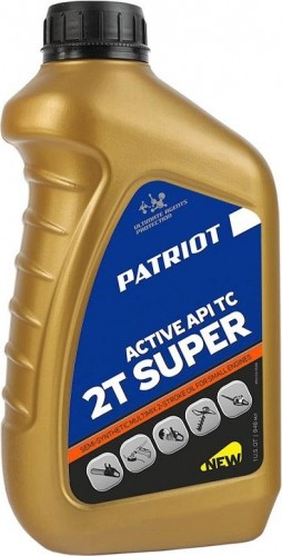 Масло для 2-тактных двигателей PATRIOT Super Active 2T 0,946 л полусинтетическое 850030596