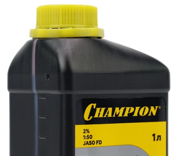 Масло для 2-тактных двигателей CHAMPION JASO FD 1 л полусинтетическое 952830 - изображение 3