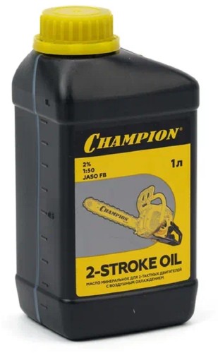 Масло для 2-тактных двигателей CHAMPION JASO FB 1 л минеральное 952831