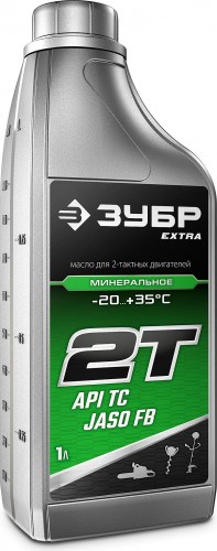 Масло для 2-тактных двигателей ЗУБР EXTRA 2Т минеральное 1 л. 70600-1