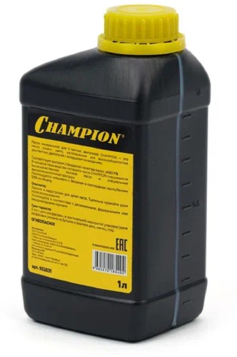 Масло для 2-тактных двигателей CHAMPION JASO FB 1 л минеральное 952831 - изображение 2
