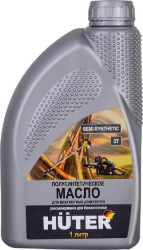 Масло для 2-тактных двигателей HUTER 1 л полусинтетическое 73/8/3/2