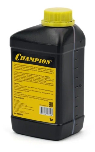 Масло для 2-тактных двигателей CHAMPION JASO FD 1 л полусинтетическое 952830 - изображение 2