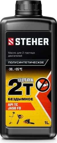 Масло для 2-тактных двигателей Steher 2T-Ultra 1 л, полусинтетическое  76002-1