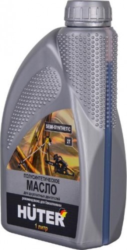 Масло для 2-тактных двигателей HUTER 1 л полусинтетическое 73/8/3/2 - изображение 2