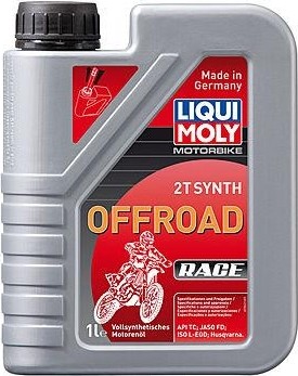Масло для 2-тактных мотоциклов LIQUI MOLY Motorbike 2T Synth Offroad Race 1 л 3063 синтетика 3063