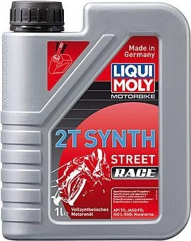 Масло для 2-тактных мотоциклов LIQUI MOLY Motorbike 2T Synth Street Race 1 л 3980 синтетика 1505/3980