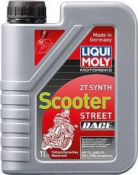 Масло для 2-тактных скутеров LIQUI MOLY Motorbike 2T Synth Scooter Street Race 1 л 1053 синтетика 1053