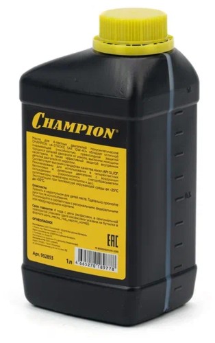 Масло для 4-тактных бензиновых двигателей CHAMPION SAE-10W40 1 л полусинтетическое 952853 - изображение 2