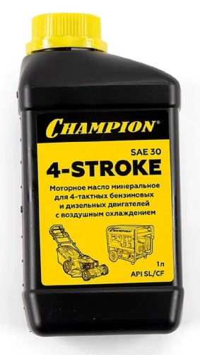 Масло для 4-тактных бензиновых двигателей CHAMPION SAE-30 1 л минеральное 952852
