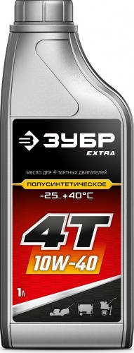 Масло для 4-тактных бензиновых двигателей ЗУБР EXTRA 4Т-10W40 полусинтетическое 1 л. 70611-1 - изображение 2