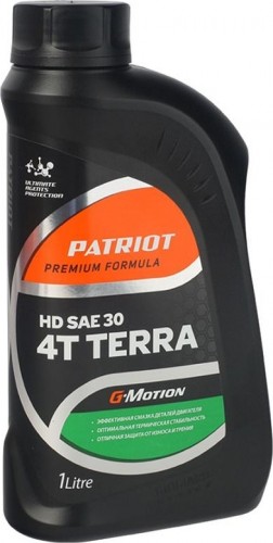 Масло для 4-тактных бензиновых двигателей PATRIOT G-Motion SAE 30 HD 4Т TERRA 1 л 850030400