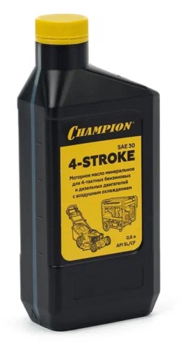Масло для 4-тактных бензиновых двигателей CHAMPION SAE-30 0,6 л минеральное 952851