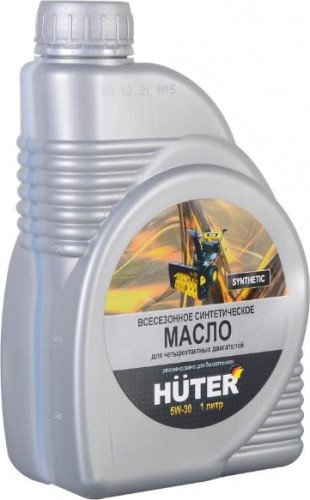 Масло для 4-тактных бензиновых двигателей HUTER SAE  5W30 1 л синтетическое 73/8/1/2 - изображение 2