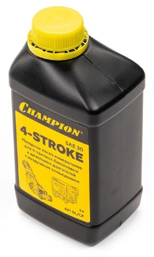Масло для 4-тактных бензиновых двигателей CHAMPION SAE-30 1 л минеральное 952852 - изображение 2