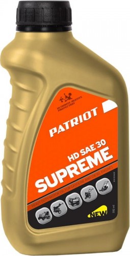 Масло для 4-тактных бензиновых двигателей PATRIOT SAE 30 SUPREME HD 0,592 л 850030629