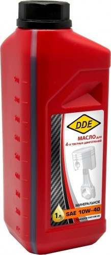 Масло для 4-тактных двигателей DDE SAE 10W40 1 л M-SAE10W-40