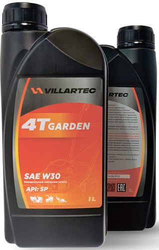 Масло для 4-тактных двигателей VILLARTEC VIL4TW301 4T GARDEN (SAE 30)
