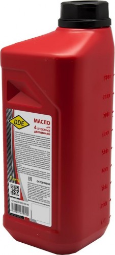 Масло для 4-тактных двигателей DDE SAE 10W40 1 л M-SAE10W-40 - изображение 2