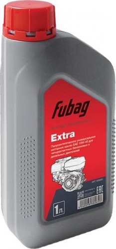 Масло для 4-тактных двигателей FUBAG 4Т Extra SAE 10W40 1 л полусинтетическое 838265 Fubag 4T Extra