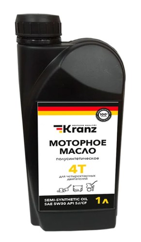 Масло для 4-тактных двигателей Kranz SAE 5W30 1 л полусинтетическое KR-16-1299