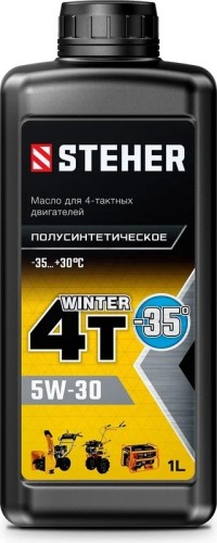 Масло для 4-тактных двигателей Steher SAE 5W30 1 л, полусинтетическое  76012-1