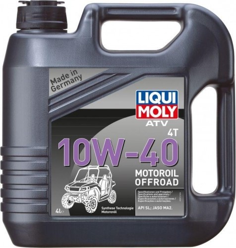 Масло для квадроциклов LIQUI MOLY SAE 10W40 ATV 4T Motoroil Offroad  4 л 7541 синтетическое 3014/7541