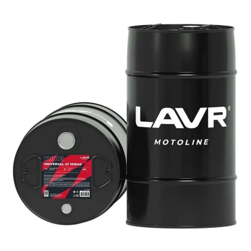 Масло для мотоциклов LAVR MOTO RIDE UNIVERSAL 4T 10W40 SM, 60 л Ln7846