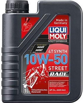 Масло для мотоциклов LIQUI MOLY SAE 10W50 Motorbike 4T Synth Street Race   1 л 3982/1502 синтетическое 3982