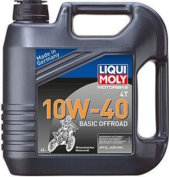 Масло для мотоциклов LIQUI MOLY SAE 10W40 Motorbike 4T Basic Offroad 4 л 3062  3062