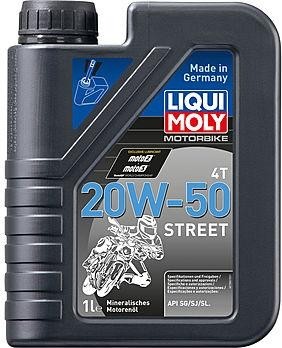 Масло для мотоциклов LIQUI MOLY SAE 20W50 Motorbike 4T Street 1 л 7632 1500/7632