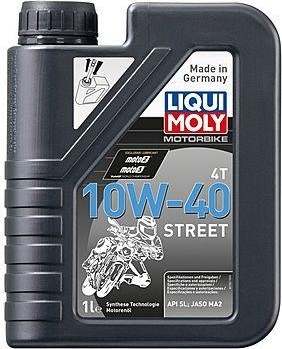 Масло для мотоциклов LIQUI MOLY SAE 10W40 Motorbike 4T Street   1 л 7609/1521 синтетическое 7609/1521