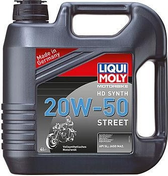 Масло для мотоциклов LIQUI MOLY SAE 20W50 Motorbike HD Synth Street 4 л 3817 синтетическое 3817