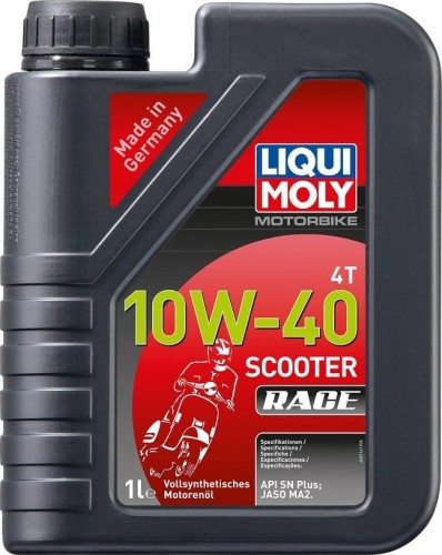 Масло для скутеров LIQUI MOLY SAE 10W40 Motorbike 4T Scooter Race 1 л 20826 синтетическое 20826