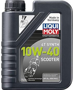 Масло для скутеров LIQUI MOLY SAE 10W40 Scooter Motoroil Synth 4T 1 л 7522 синтетическое 7522