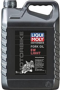 Масло для вилок и амортизаторов LIQUI MOLY Motorbike Fork Oil Light 5W 5 л 1623 синтетическое 1623
