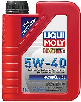 Масло доливочное LIQUI MOLY SAE  5W40 Nachfull Oil 1 л 8027/1305 синтетическое 8027/1305