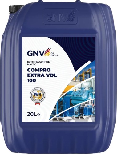 Масло компрессорное GNV Compro Extra VDL 100 20 л синтетическое GCE101660401451V100020