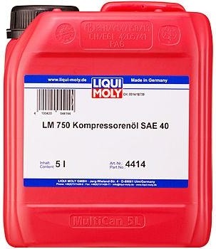 Масло компрессорное LIQUI MOLY LM 750 Kompressorenoil 40 (VG-150)  5 л 4414 синтетическое 4414