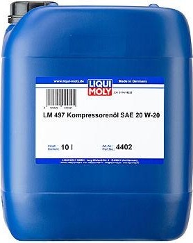 Масло компрессорное LIQUI MOLY LM 497 Kompressorenoil 20W20 (VG-68) 10 л 4402 синтетическое 4402